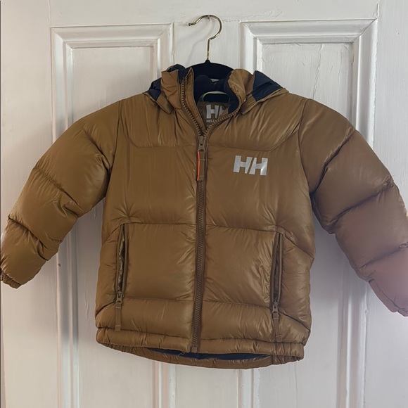 Helly Hansen Other - Helly Hansen Tan Hooded Puffer Jacket